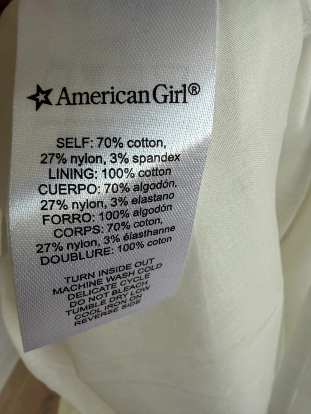 American Girl | Blaire Wilson Garden Bee Cotton Sundress with Buttons & Bow | 8